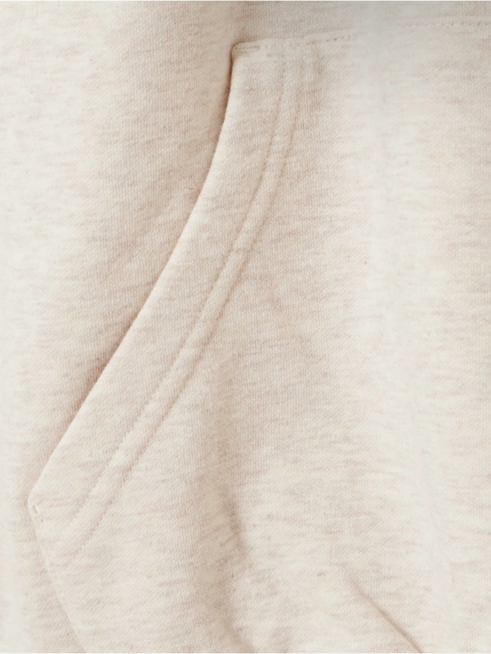 SKIMS COTTON FLEECE CLASSIC ZIP UP HOODIE IN OATMEAL HEATHER SIZE SMALL - Picture 4 of 7
